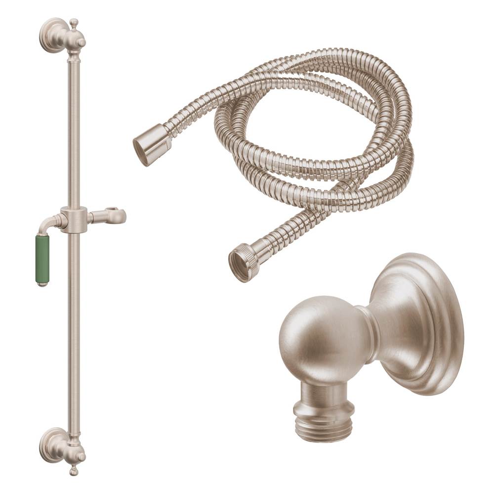 California Faucets Slide Bar Handshower Kit with Line Base