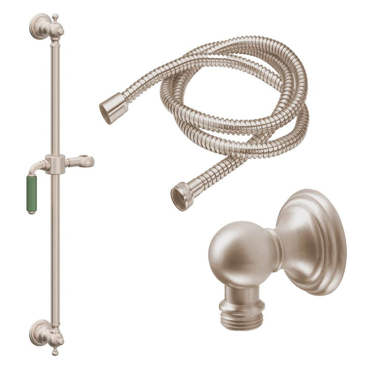 California Faucets Slide Bar Handshower Kit with Line Base