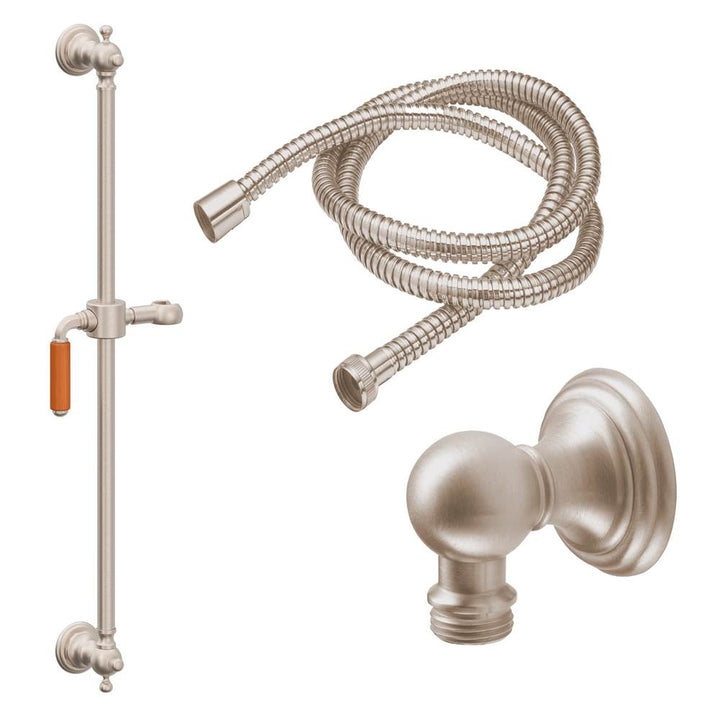 California Faucets Slide Bar Handshower Kit with Line Base