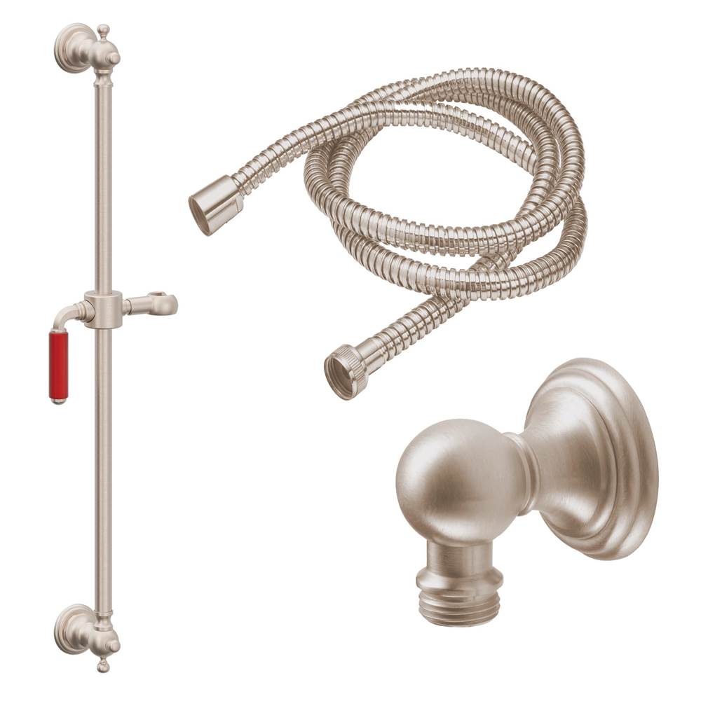 California Faucets Slide Bar Handshower Kit with Line Base
