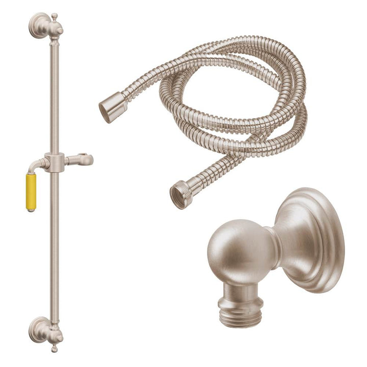 California Faucets Slide Bar Handshower Kit with Line Base
