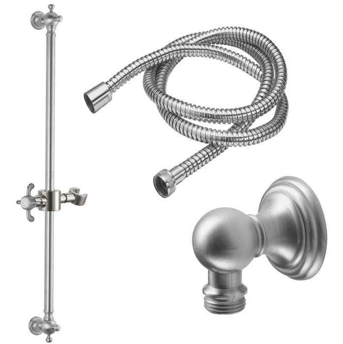 California Faucets Slide Bar Handshower Kit with Line Base