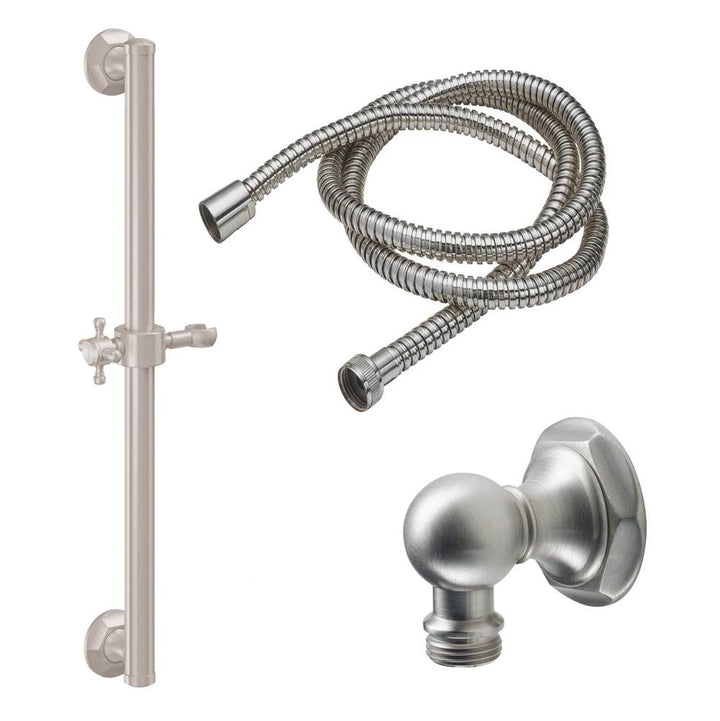California Faucets 24" Grab Bar Handshower Kit - Cross Handle with Hex Base