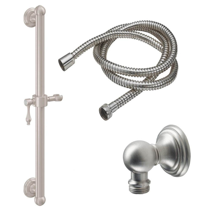 California Faucets 24" Grab Bar Handshower Kit with Line Base