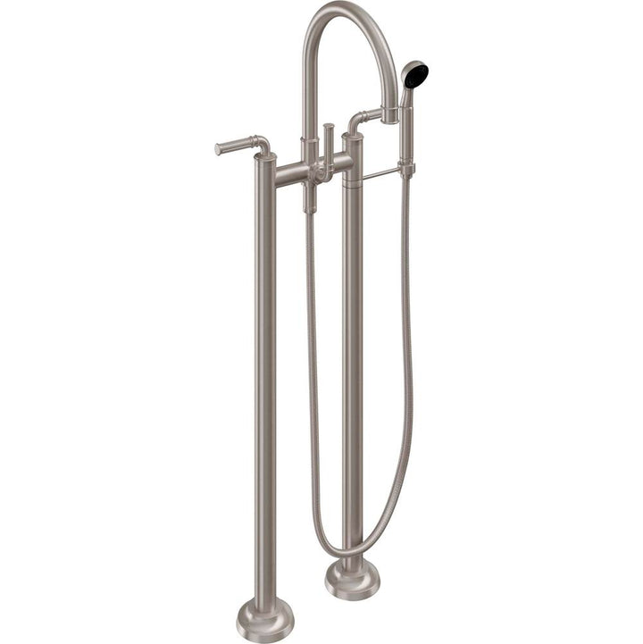 California Faucets Floor Mount Tub Filler with Handshower