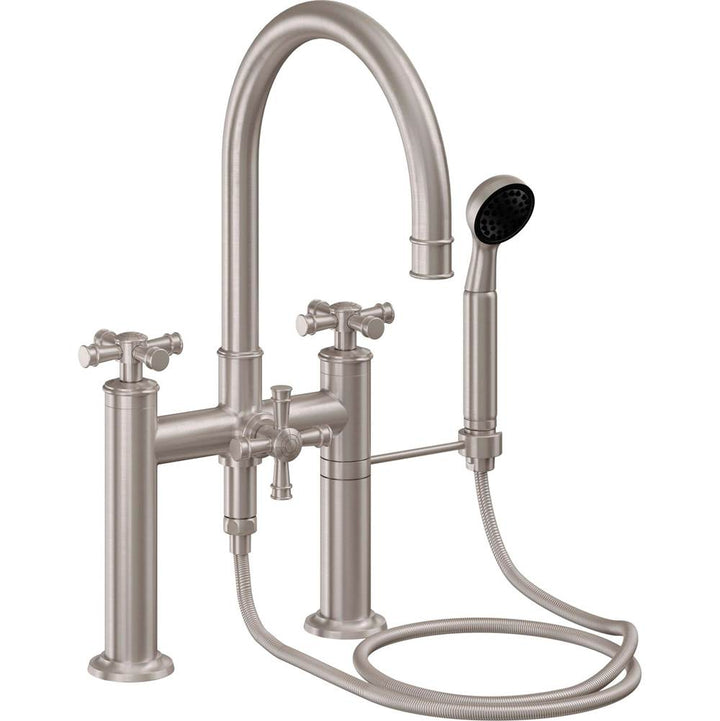 California Faucets Christopher Grubb Deck Mount Tub Filler with Handshower