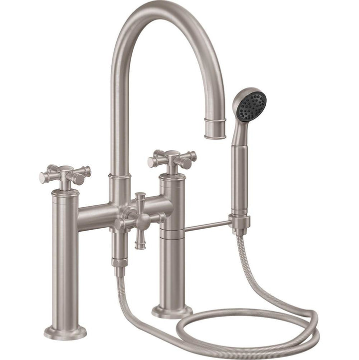 California Faucets Christopher Grubb Deck Mount Tub Filler with Handshower