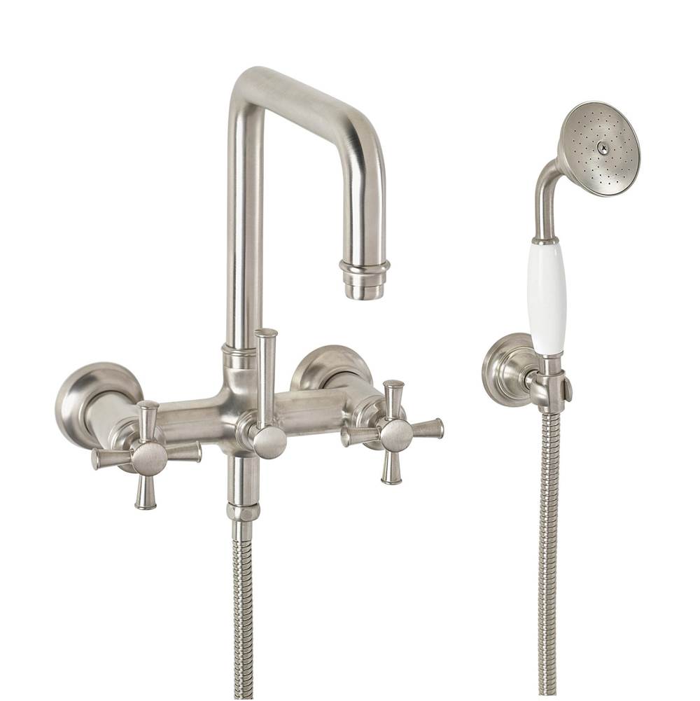 California Faucets Traditional Wall Mount Tub Filler Quad Spout