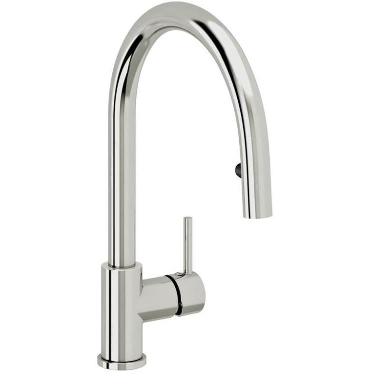California Faucets CF Limited Pull-Down Kitchen Faucet with Concealed Button Sprayer