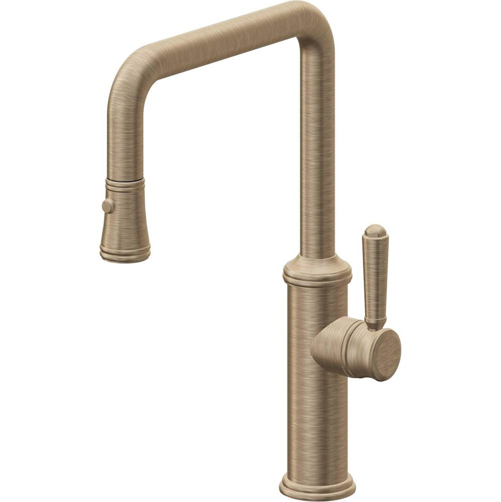California Faucets Pull-Down Kitchen Faucet Quad Spout