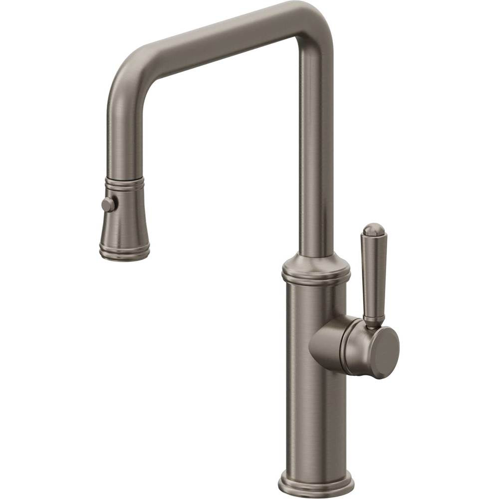 California Faucets Pull-Down Kitchen Faucet Quad Spout