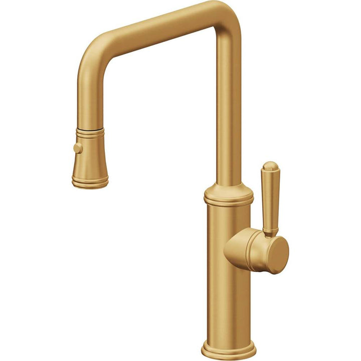 California Faucets Pull-Down Kitchen Faucet Quad Spout