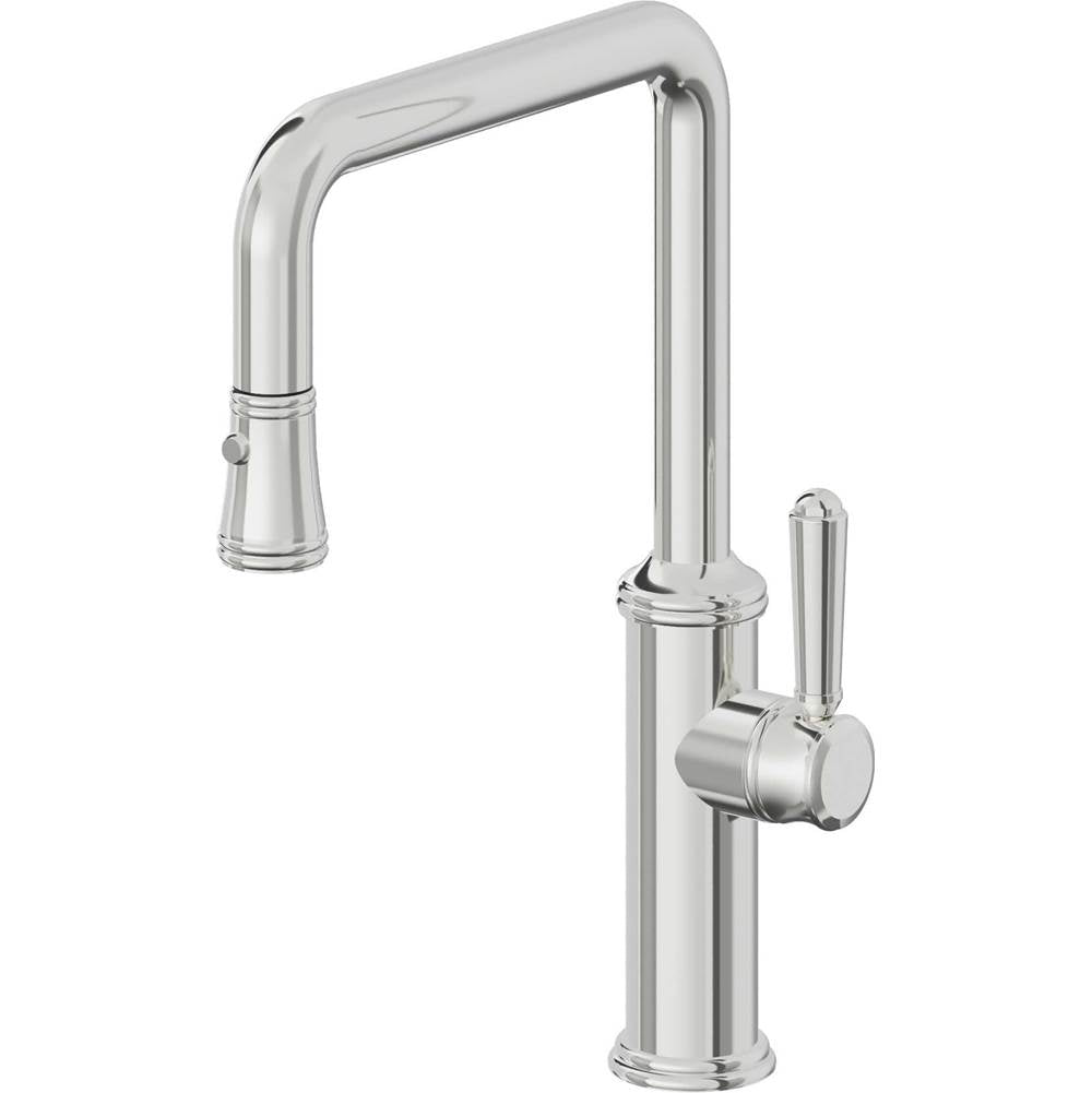 California Faucets Pull-Down Kitchen Faucet Quad Spout