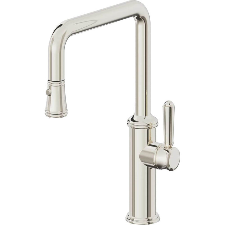 California Faucets Pull-Down Kitchen Faucet Quad Spout