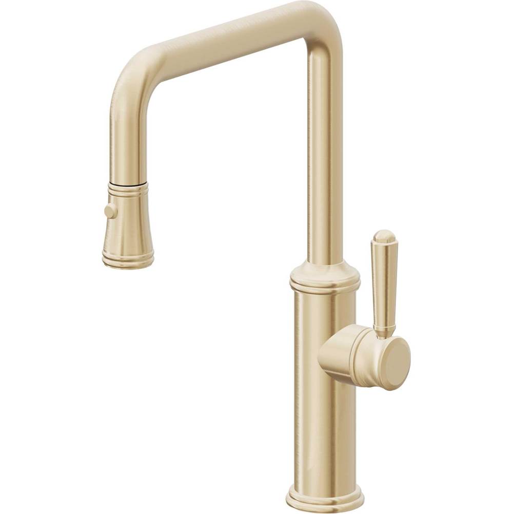 California Faucets Pull-Down Kitchen Faucet Quad Spout