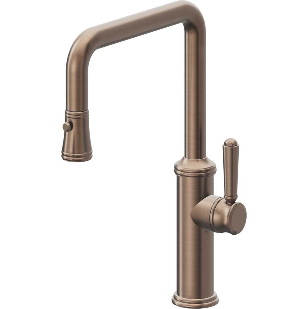 California Faucets Pull-Down Kitchen Faucet Quad Spout