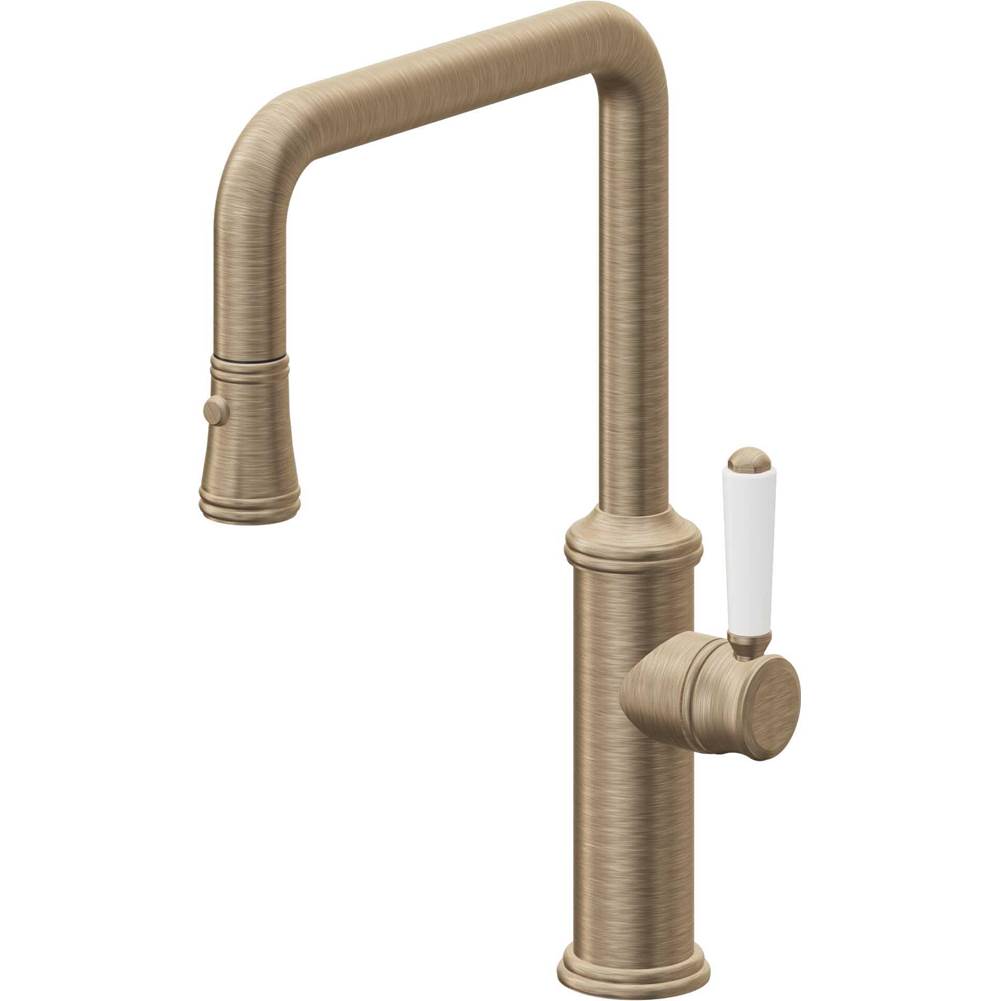 California Faucets Pull-Down Kitchen Faucet Quad Spout