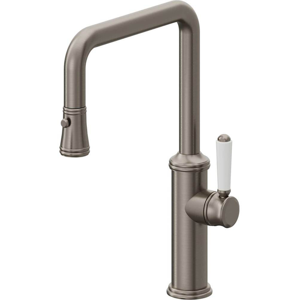 California Faucets Pull-Down Kitchen Faucet Quad Spout