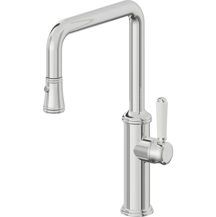 California Faucets Pull-Down Kitchen Faucet Quad Spout
