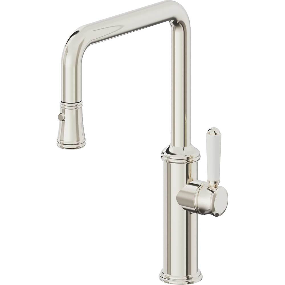 California Faucets Pull-Down Kitchen Faucet Quad Spout