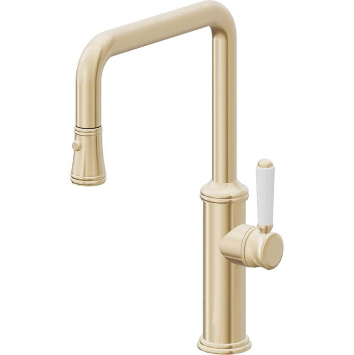 California Faucets Pull-Down Kitchen Faucet Quad Spout