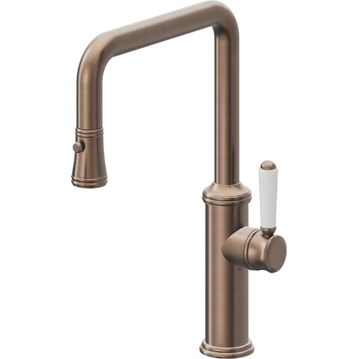 California Faucets Pull-Down Kitchen Faucet Quad Spout