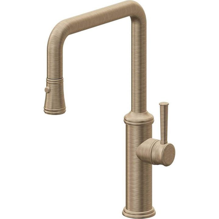 California Faucets Pull-Down Kitchen Faucet Quad Spout