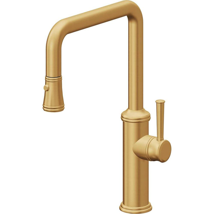 California Faucets Pull-Down Kitchen Faucet Quad Spout