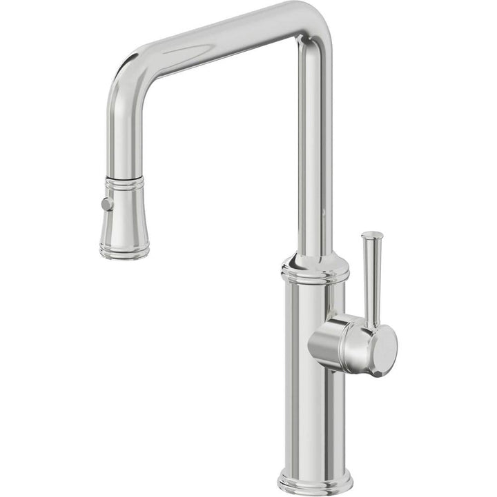 California Faucets Pull-Down Kitchen Faucet Quad Spout