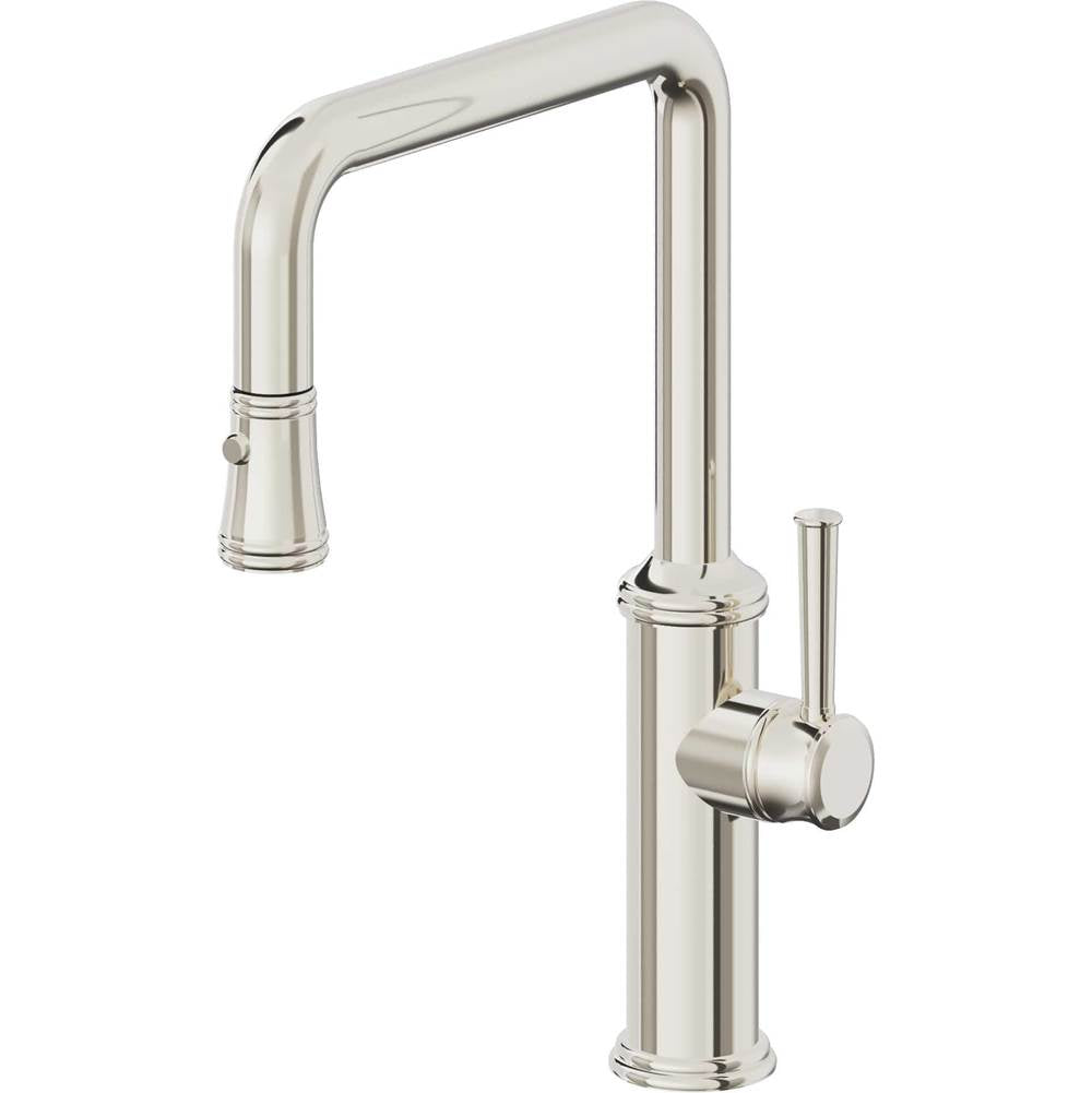 California Faucets Pull-Down Kitchen Faucet Quad Spout