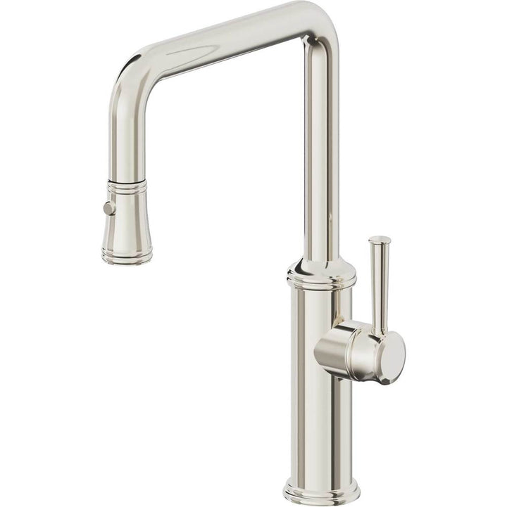 California Faucets Pull-Down Kitchen Faucet Quad Spout