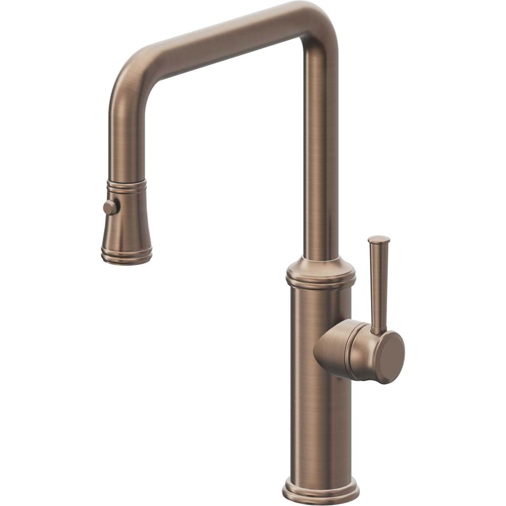 California Faucets Pull-Down Kitchen Faucet Quad Spout