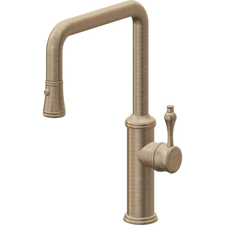 California Faucets Pull-Down Kitchen Faucet Quad Spout