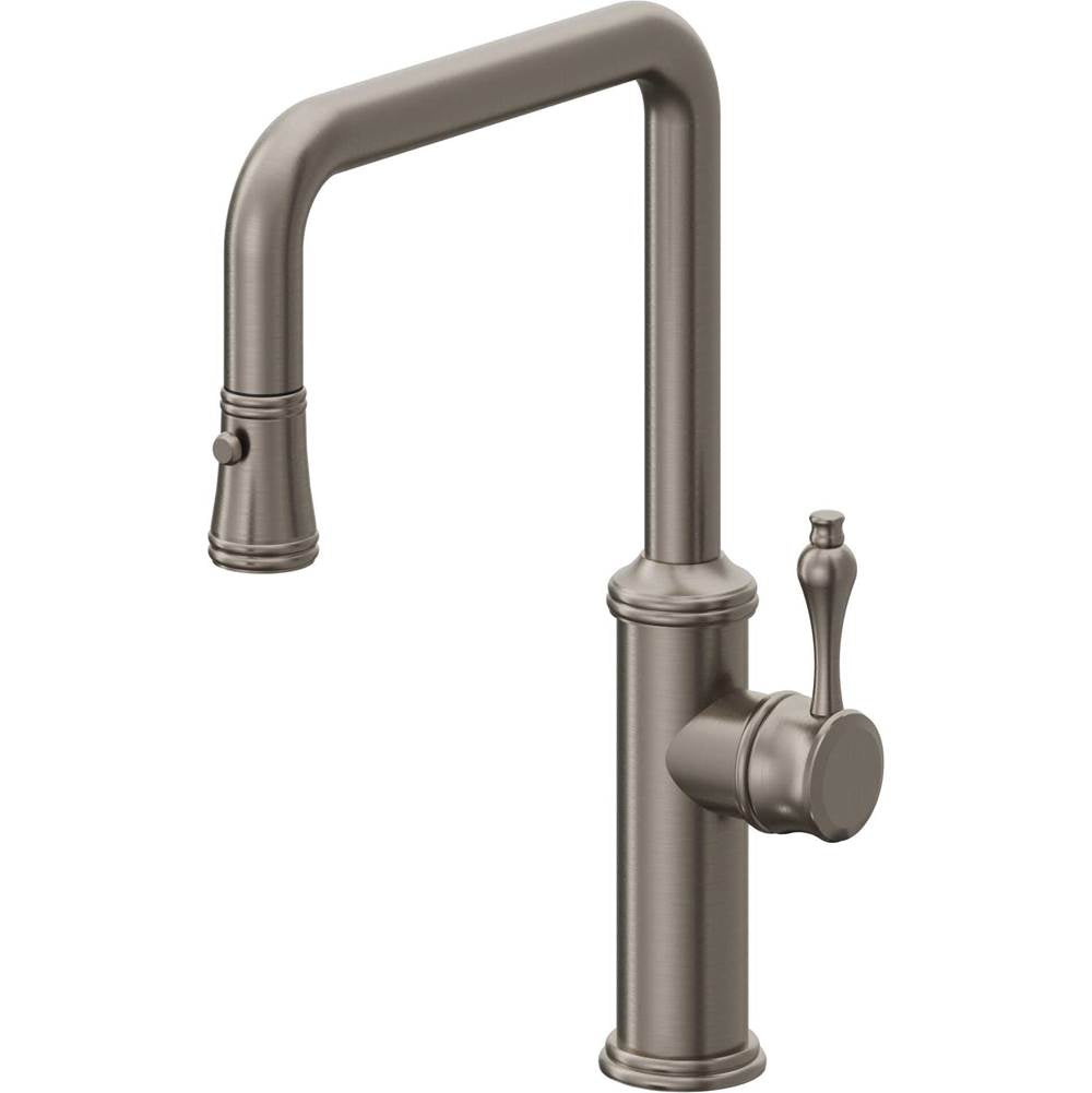 California Faucets Pull-Down Kitchen Faucet Quad Spout