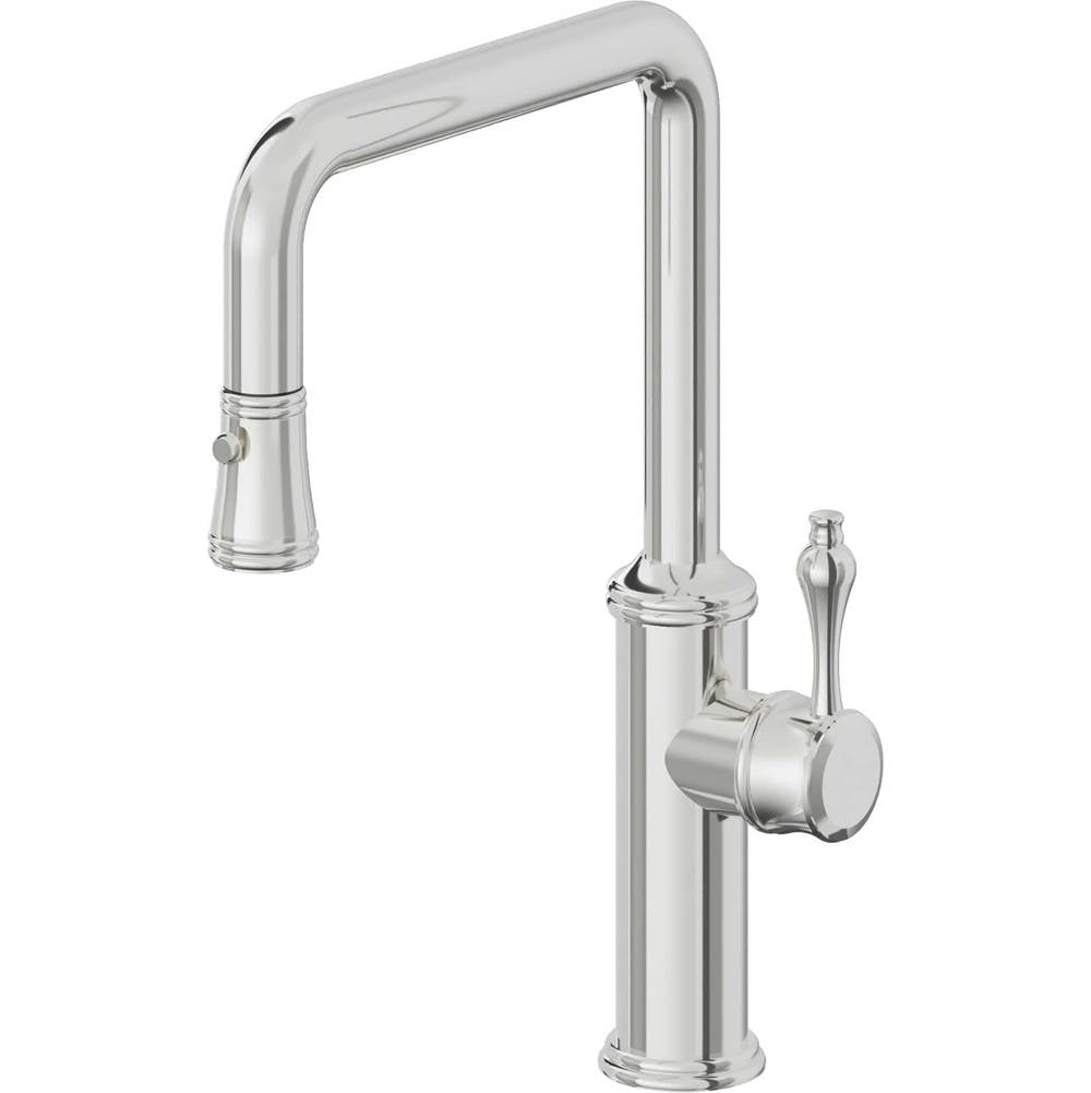 California Faucets Pull-Down Kitchen Faucet Quad Spout