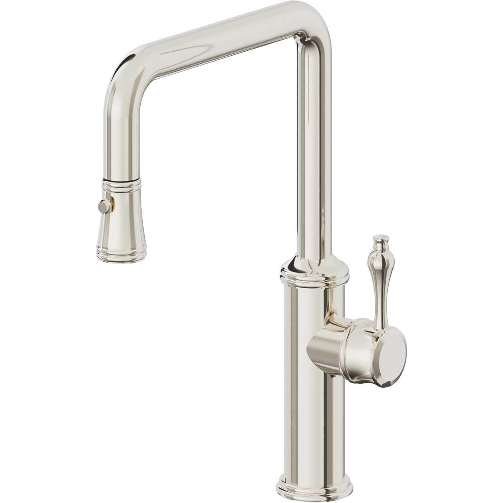 California Faucets Pull-Down Kitchen Faucet Quad Spout