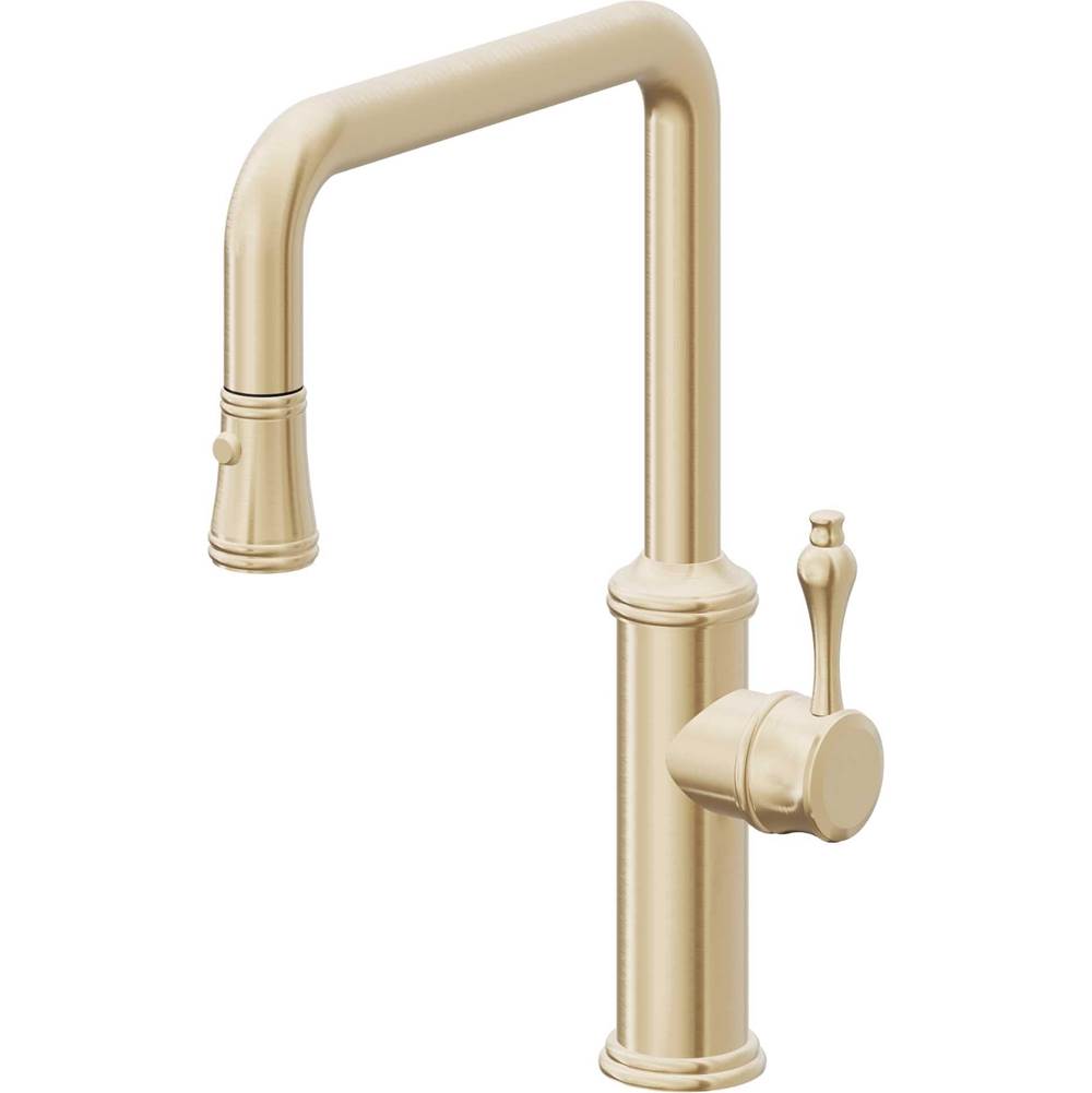 California Faucets Pull-Down Kitchen Faucet Quad Spout