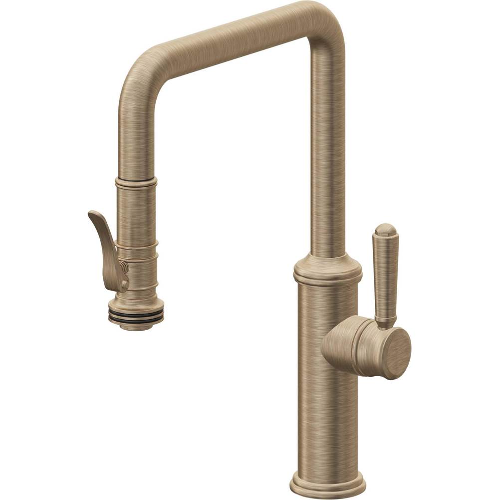California Faucets Pull-Down Kitchen Faucet Quad Spout