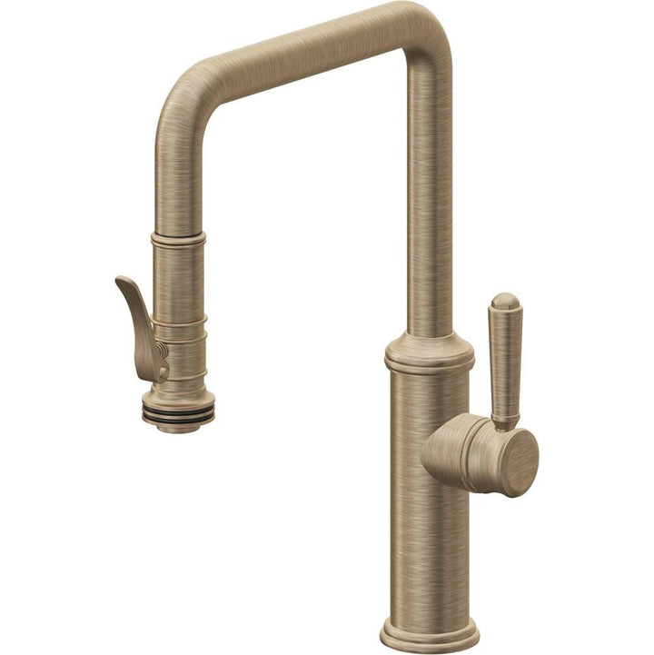 California Faucets Pull-Down Kitchen Faucet Quad Spout