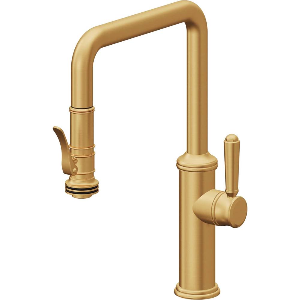 California Faucets Pull-Down Kitchen Faucet Quad Spout