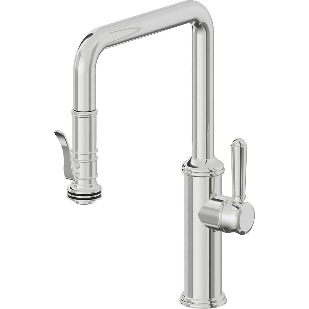 California Faucets Pull-Down Kitchen Faucet Quad Spout
