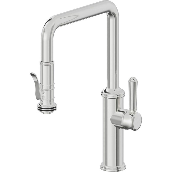 California Faucets Pull-Down Kitchen Faucet Quad Spout