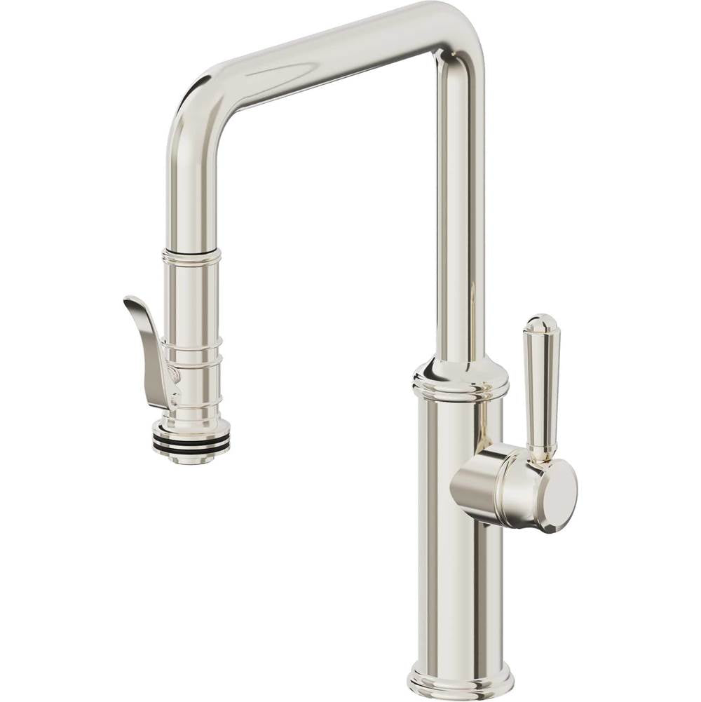 California Faucets Pull-Down Kitchen Faucet Quad Spout