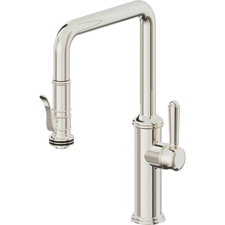 California Faucets Pull-Down Kitchen Faucet Quad Spout