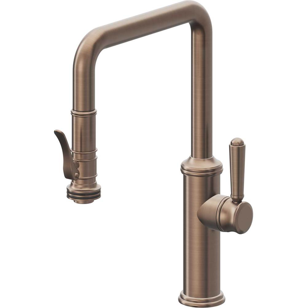 California Faucets Pull-Down Kitchen Faucet Quad Spout