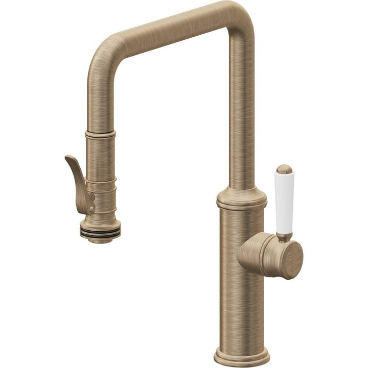 California Faucets Pull-Down Kitchen Faucet Quad Spout