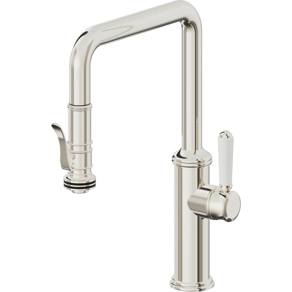California Faucets Pull-Down Kitchen Faucet Quad Spout