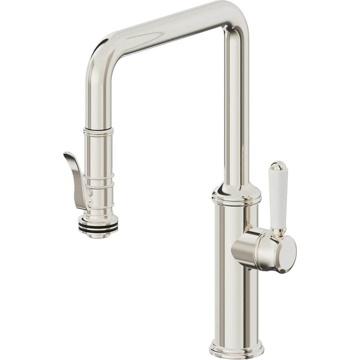 California Faucets Pull-Down Kitchen Faucet Quad Spout