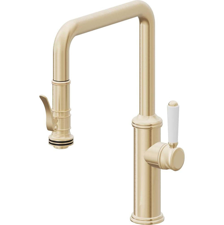 California Faucets Pull-Down Kitchen Faucet Quad Spout