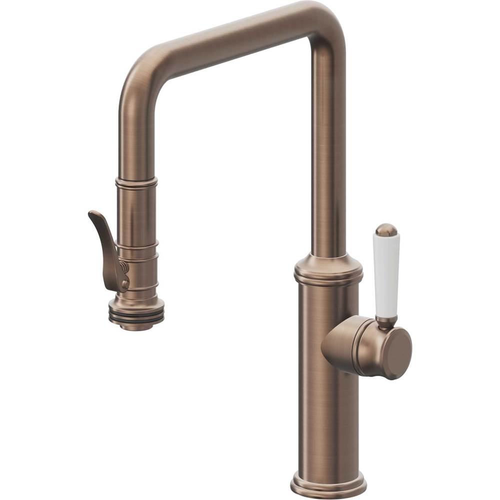 California Faucets Pull-Down Kitchen Faucet Quad Spout